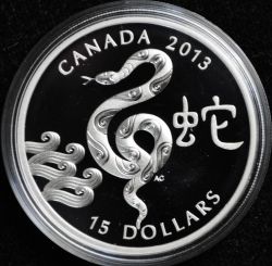 Canada 2013 Year of the Snake Silver Proof