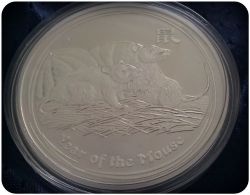 2008 Lunar Mouse Silver Coin