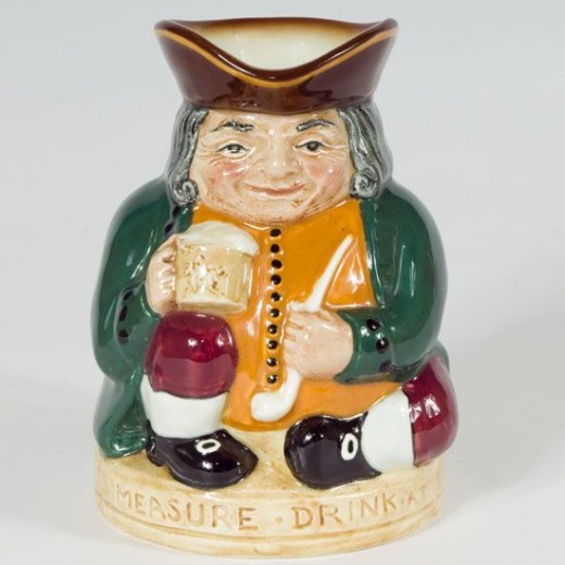 HERE IS AN EXAMPLE OF A TOBY JUG--"HONEST MEASURE" --BY ROYAL DOULTON