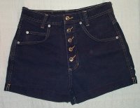  AWOL Riding Wear Indigo Denim Jean Shorts with Button Fly - Misses S, 30x3 Get ready for summer in denim with AWOL Riding Wear! Wonderful exposed button fly! Gently used condition. List Price: $50.00 Price: $14.99  11.69 USD  