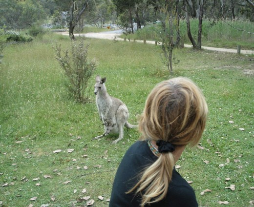 Friendly local lady with her kid