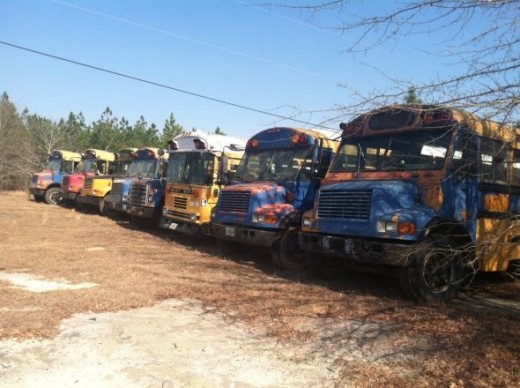 School Buses to paint on ipad