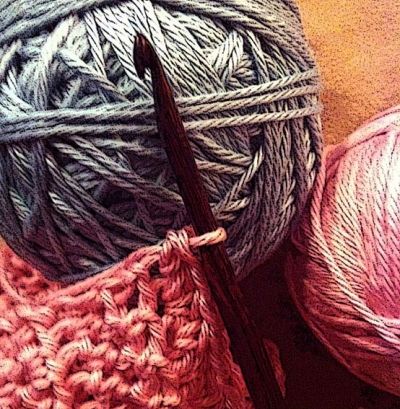 Crochet Needle and Yarn