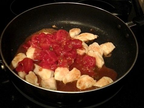 Stewed Tomatoes Over Chicken by Rymom28