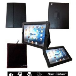 iPad 4 Bear Motion Leather Case
