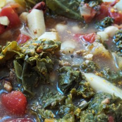 Vegan Kale and Chorizo Soup