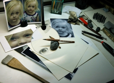 My Drawing Table...the "Work Zone" of My Studio!