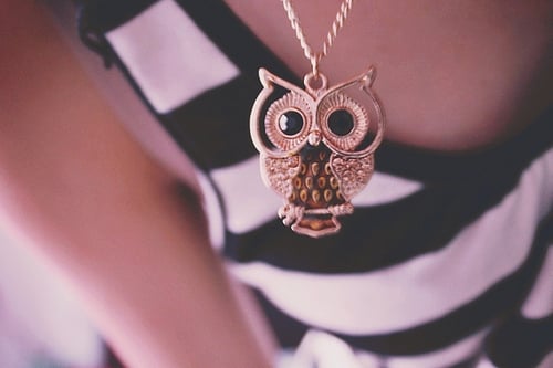 cute owl necklace inspiration