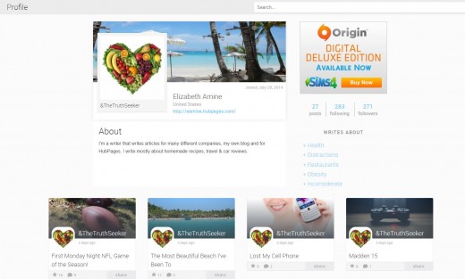 Bubblews Profile Preview