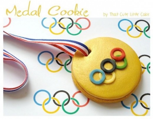 Olympic Medal Cookie Necklace