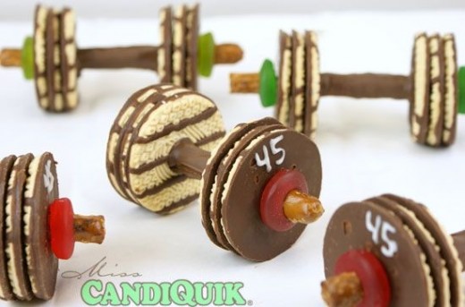 Olympic Barbell Cookies