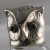 Owl Sugar Shaker - Glass & Silver - c1910 Owl Sugar Shaker - Glass & Silver - c1910