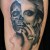 Half skull, half girl tattoo. Source: http://imgur.com/r/tattoos/dTTgf Half skull, half girl tattoo. Source: http://imgur.com/r/tattoos/dTTgf