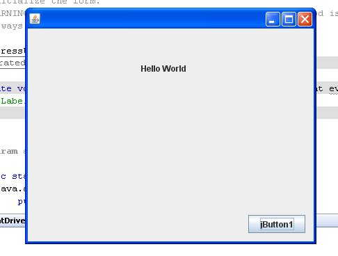 Figure 08 - The result of running the program and clicking the button