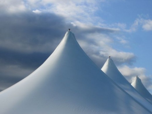 Tent Tops Against the Sky copyright:njg