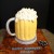 Peanut butter filling in this tasty mug from http://hudsoncakery.com/2011/02/beer-mug-birthday-cake/