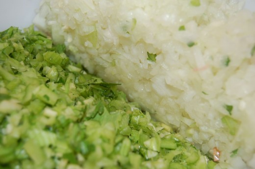 Chopped Onions and Celery Chopped Onions and Celery