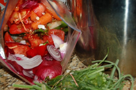 I use gallon size freezer bags to store vegetable and herb scraps until I'm ready to make homemade stock