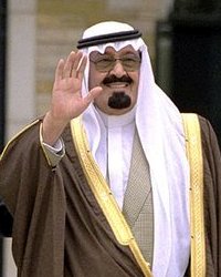 The not-slim King Abdullah of Saudi Arabia