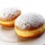 Original "krofi" with flowered sugar Original "krofi" with flowered sugar