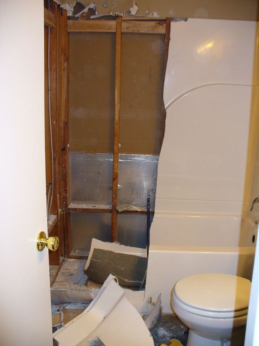 Tub cut in half