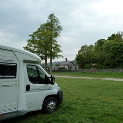 A great motorhome stopover at a farm in Wales