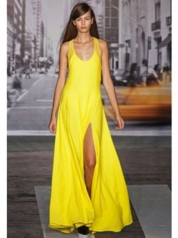 DKNY Spring 2013 Yellow Maxi Dress
