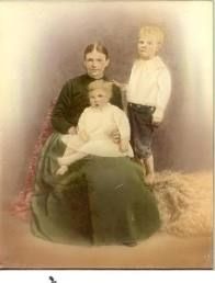 Anne Askew and 2 children