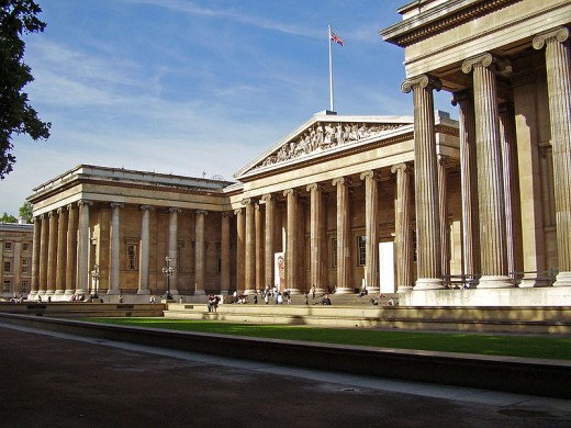 The British Museum today, showing the main entrance