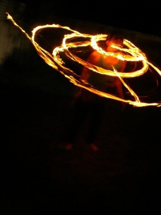 Learn the Fire Hooping Basics
