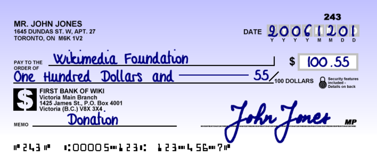 How to Write a Check Cheque Writing 101 HubPages
