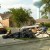 Trash and household debris everywhere one looks. Trash and household debris everywhere one looks.