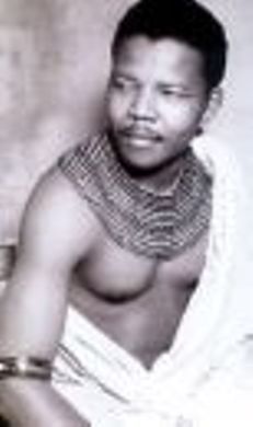 Nelson Mandela in Traditional Clothes