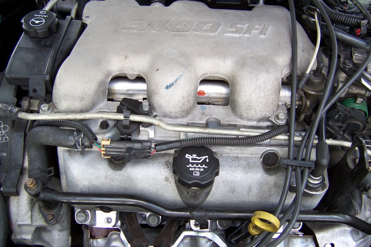 Chevy 3.1-Liter Engine: Leaking Intake Manifold Gasket and ... lead wire thermostat connection diagram 