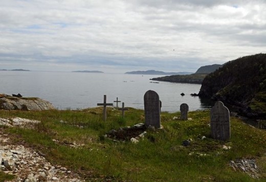 Cemetery for movie set.