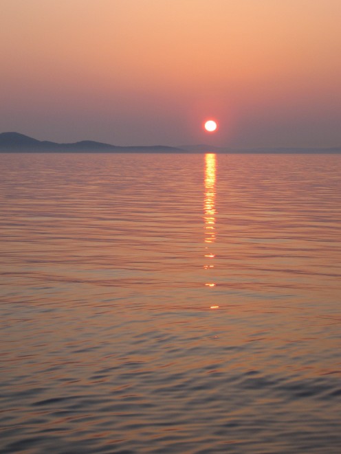 Sunset on Island Pag, photo by Tatjana Mihaela Pribic