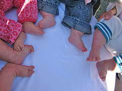 Babies feet come in all shapes and sizes.