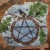 Oak Wreath Pentagram Holey Stone Atlar Pentacle Moon Gazer #sk081 Oak Wreath Pentagram Holey Stone Atlar Pentacle Moon Gazer #sk081