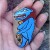 Egyptian Goddess Taweret Hand Painted Blue Hippo Figure Spiritkeepers Stone #sk059 Egyptian Goddess Taweret Hand Painted Blue Hippo Figure Spiritkeepers Stone #sk059