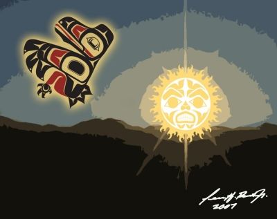 Terrance Henry Booth, Jr.: Tsimshian Art - Raven The Sun Guardian