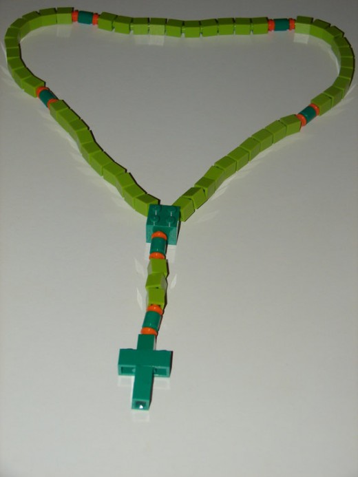 Millions of children love legos, and now you can get them a durable rosary made from them.  Genius!