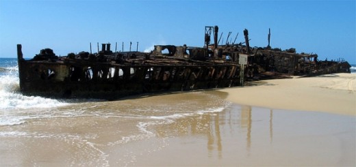 Wreck of the ship Maheno