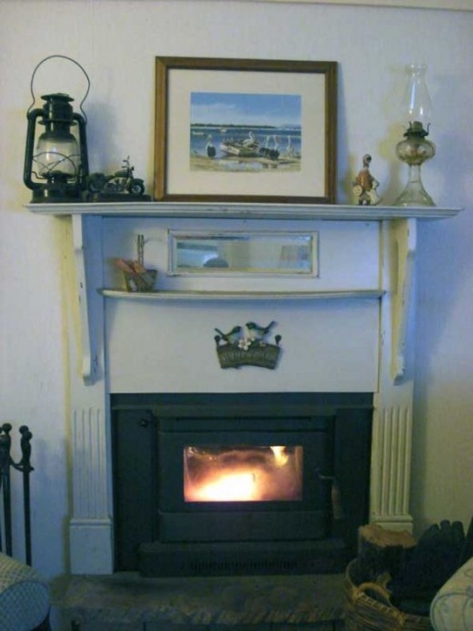 Newly renovated fireplace