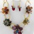 Multi-Coloured Glass Floral Set Multi-Coloured Glass Floral Set