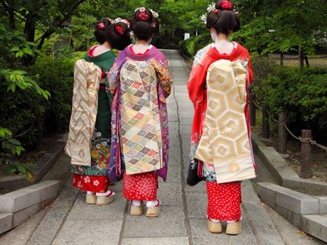 Japanese maiko in Kimono
