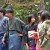 At Kinkakuji (The Golden Pavilion) in Kyoto spotted a group of kids wearing traditional Kimonos.