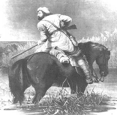 The Legendary Jacques La Ramee, a French-Canadian trapper, for whom so many Wyoming land marks are named.  http://uwstudentweb.uwyo.edu/J/JRAMBO/