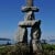 The Inukshuk (Inuit Language) is a world famous symbol and landmark. The word means "Friend"