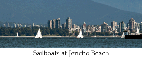 Sailboat Jericho Beach Vancouver photo Malu Couttolenc