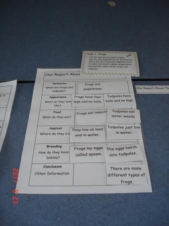 A simple information sort on frogs.